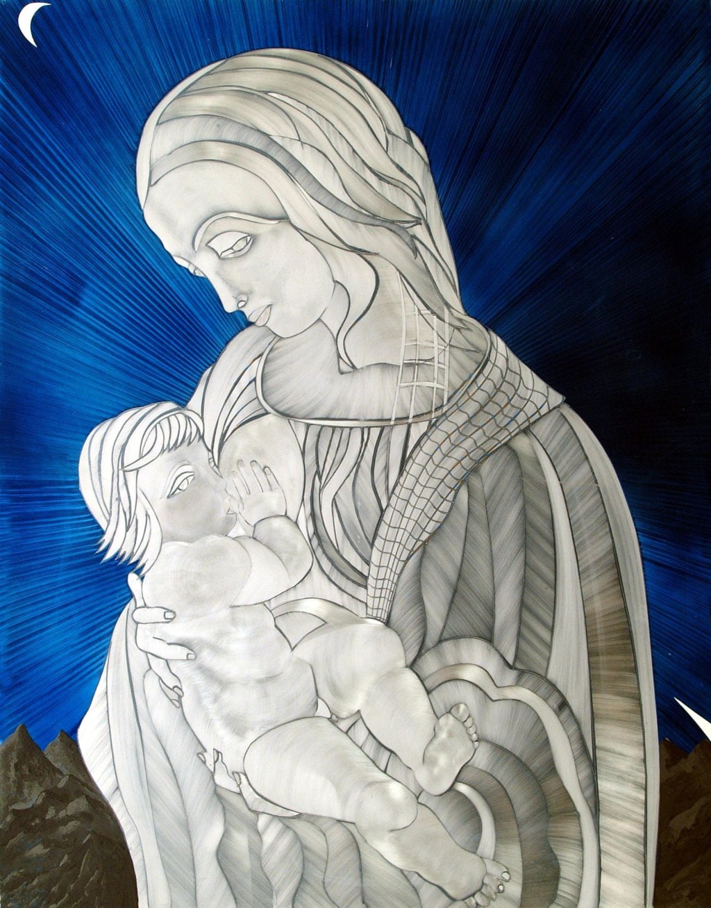 la rivisitazione di madonna litta di leonardo uno