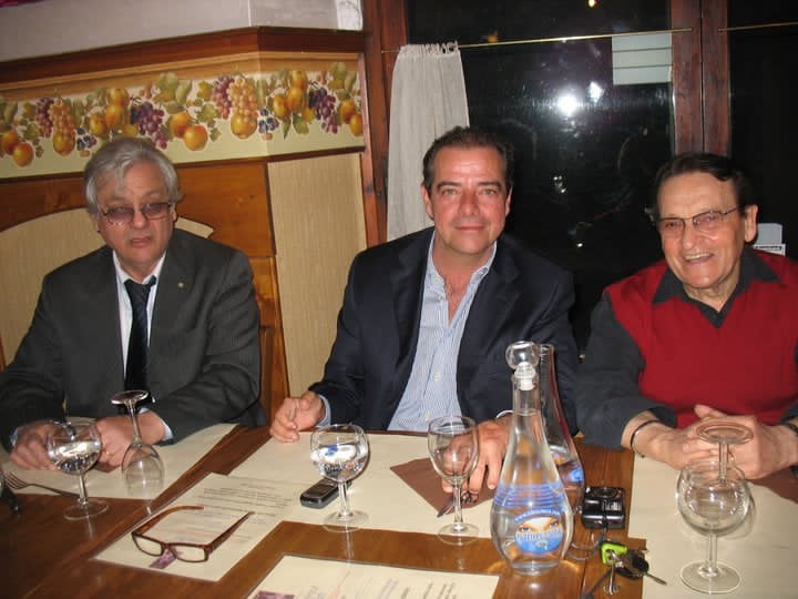Bichi con alessandro nannini fratello di gianna ed ex campione di formula uno e giorgio santioli collezionista